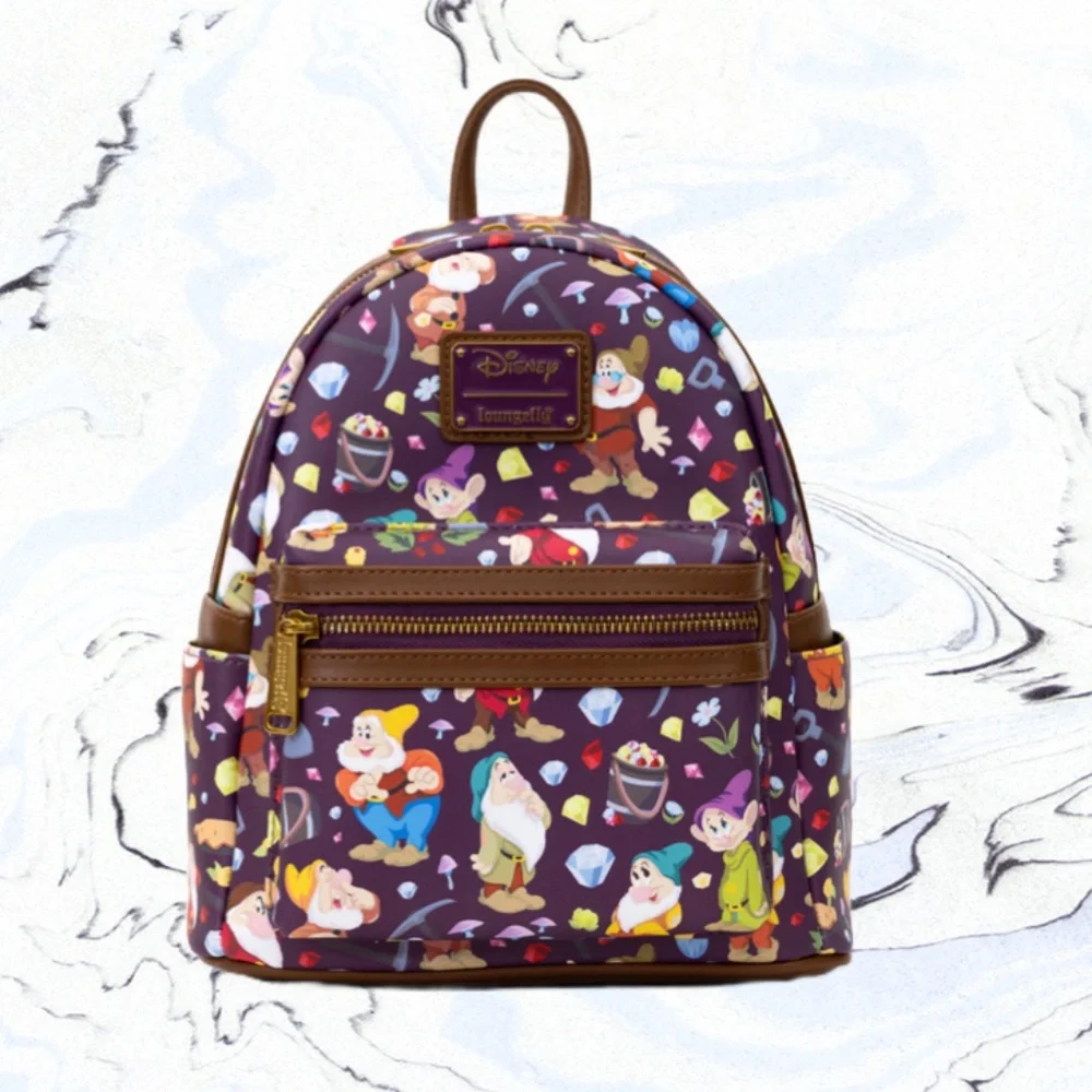 Loungefly Disney Snow White and the Seven Dwarfs AOP Backpack and Wallet